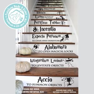 HARRY POTTER SPELLS VINYL WALL ART sticker decal decor transfer HARRY POTTER SPELLS VINYL WALL ART sticker decal decor transfer